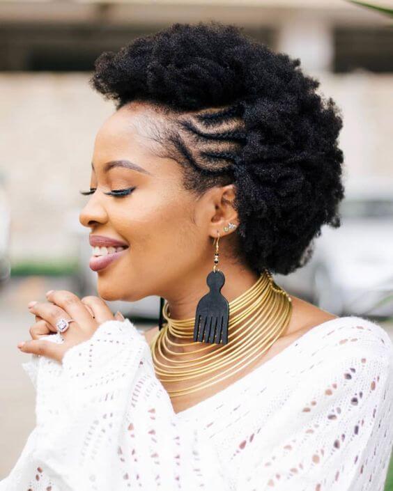 French Plait With A Twist: Natural Hairstyles – Natural Sisters – South  African Hair Blog